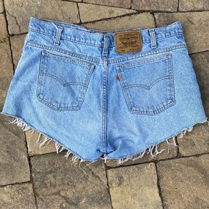VINTAGE Levi Strauss Co. distressed cutoff shorts. Size 38 waist.